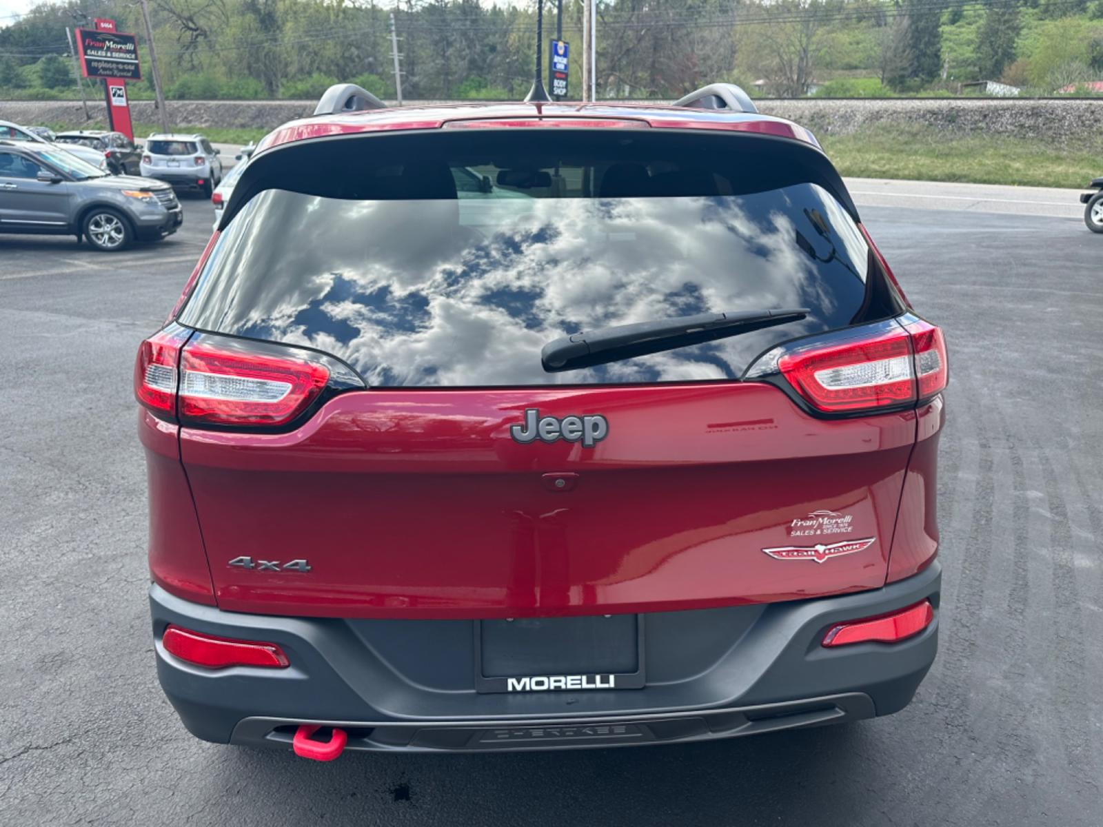 2016 Red Jeep Cherokee (1C4PJMBS2GW) with an 6 engine, automatic transmission, located at 8464 Route 219, Brockway, PA, 15824, (814) 265-1330, 41.226871, -78.780518 - Sharp looking 2016 Jeep Cherokee Trailhawk 4wd with V6, air condition, navigation, factory alloys, power windows and locks, and ONLY 60000 miles. Serviced up and ready to go. - Photo #12